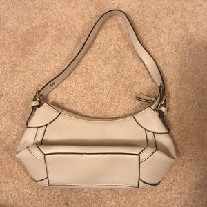 Neutral colored hand bag